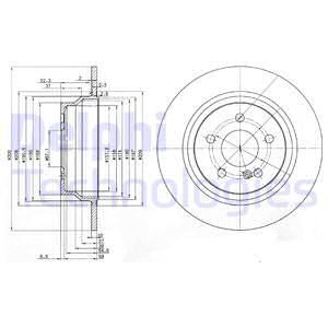 DEL-BG3757 Fren Diski ( Mercedes W211-W212-W218 Arka ) Takim