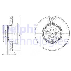 TRW-DF4339 On Fren Disk Volvo Xc90) (03-14) (16'') ( Ø 316mm -28mm )