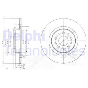 TRW-DF4440 Fren Diski Arka Dolu ( Alfa Romeo 147 156 97- )