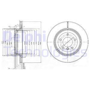 BRE-09.9425.11 Fren Diski Arka Kaplamali (Bmw  E60 / 520i 523i 525i 530i )