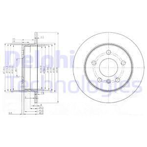 BRE-08.9580.11 Fren Diski Arka 258 Mm (Mercedes W169-W245)