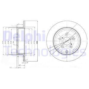 MGA-50263 Fren Disk Arka Duz 280-5 ( Toyota  Avensis 03 - 08 )D4d