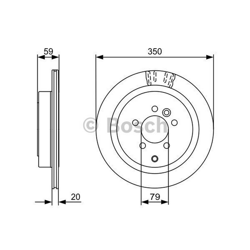 BCH 0986479492 Fren Diski Arka  Land Rover Range Rover Discovery Iii-Sport