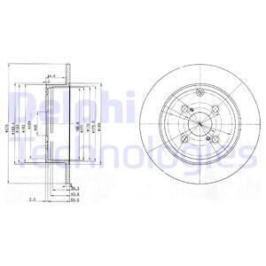 BRE-08.A337.11 Fren Diski Arka Uv Coated Toyota