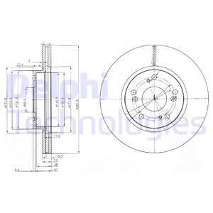EDGE-E105989E Fren Diski On Havali Crv Ii 2.0 (02-06) Civic 7/8 (1.4/1.6) (282x23x5dl)