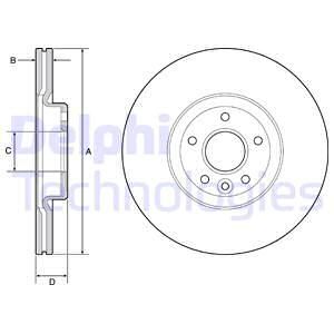 BOSCH 0986479660 Fren Diski Ford Focus St 2.0 Ecoboost; Focus St 2.0 Ecoboost Turnier; Focus St 2.0 Tdci; Focus St 2.