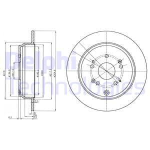 FRD-DDF1860C Fren Diski Arka Duz (304,5-5)-(Honda   Cr-V 01 2.0 2.2ctdi -06)
