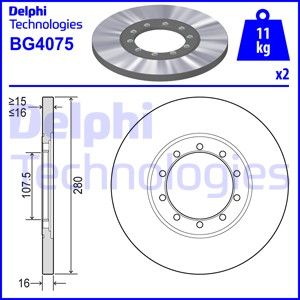 WBD1049 Fren Diski Arka Duz 10 Bjn 280x16x107,5x16,3 Ford Transit (V348) 2.2 Tdci 2006-2014/ Transit 2.4 Tdci 2006-2014 / Transit 2.2 Tdci 2006-2014 / Transit 3.2 Tdci 2006-2014