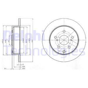 FRD-DDF1846C Fren Diski Arka Duz (281-5)-(Toyota Rav4 06/11  /Rav4 13-// )