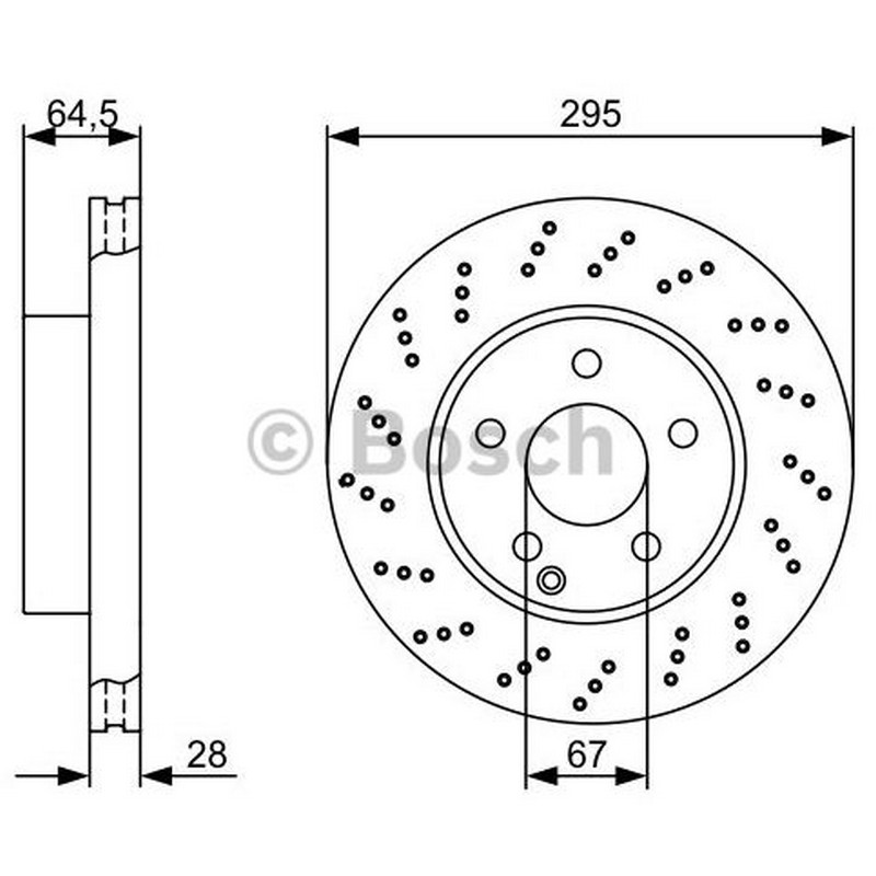 BOS-0986479331 Fren Diski ( Mercedes C Seri   W204 On Sport )