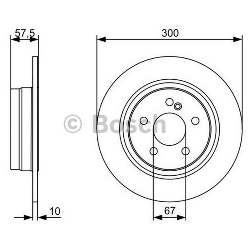 DEL-BG4153C Fren Diski ( Mercedes W204-W205 Arka ) Takim