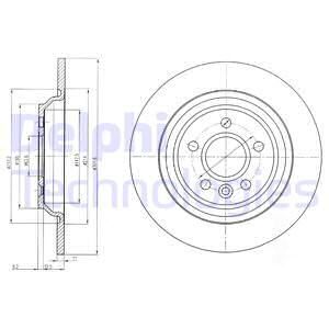 BOS-0986479397 Fren Diski Arka, [302 / 11-9 Mm] Kaplamali (Volvo   S60 1.5 15-)