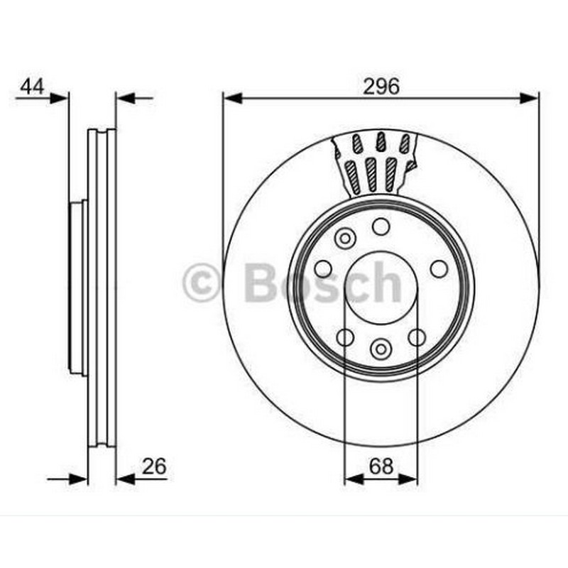 TPR-110041001 Fren Ana Merkez 25.4mm Abs Li Vw