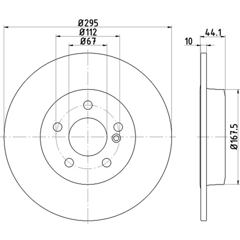 DEL-BG4558C Fren Diski Arka ( Mercedes W117-W156-W176-W246  ) Takim