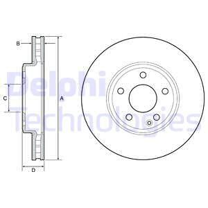 BOS-0986479A58 Fren Diski On (Mercedes Benz W176-W246-W117-W156 4 Matic A-Class 2012 / B-Class 2011 /Cla 2013 / Gla-Class 2013 / )