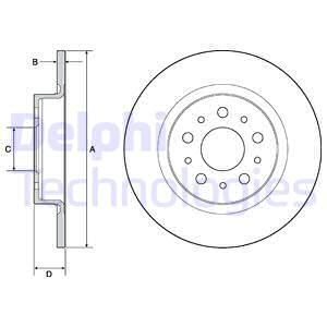 FIAT 52067392 Fren Diski Arka Adet Fiyatidir ( Kutu Ici 2 Adet ) Fiat 500l/Egea