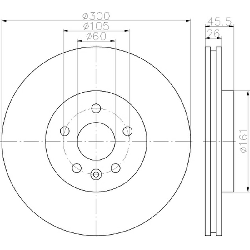 13502059 Fren Diski Ön 300mm Mokka Trax