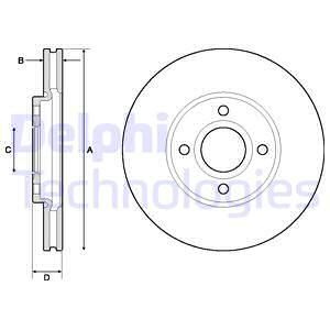 TRW-DF6898 Fren Diski On 278mm ( Ford  Ecosport 1.5 Tdci 13- )