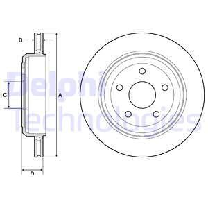 WBD1601 Fren Diski Arka Havali 5 Bjn 18 Jant 330x22x72x63,5 Jeep Grand Cherokee Iv (Wk,Wk2) 3.0 Crd - 3.6 V6 2010-