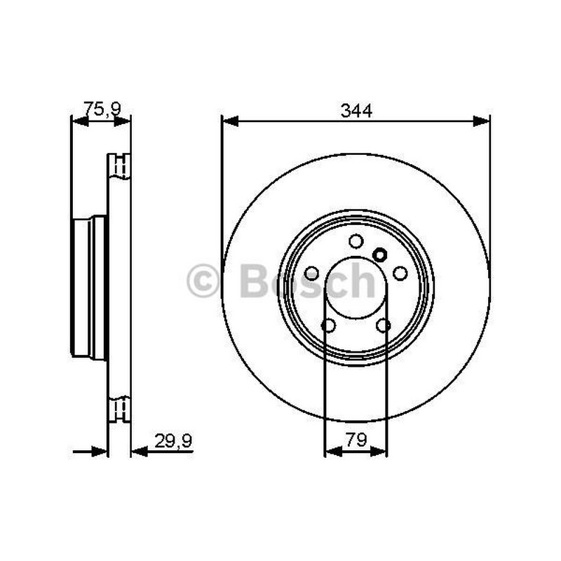 BRE-09.8555.21 Fren Diski On R.Rover Sport Iii 3.0 Td6