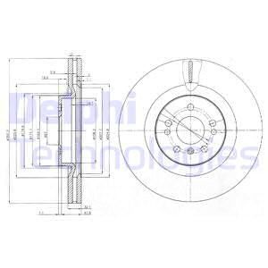 FRD-DDF1532C-1 Fren Diski On Mercedes Gl-Serisi (X164) M-Serisi (W164)