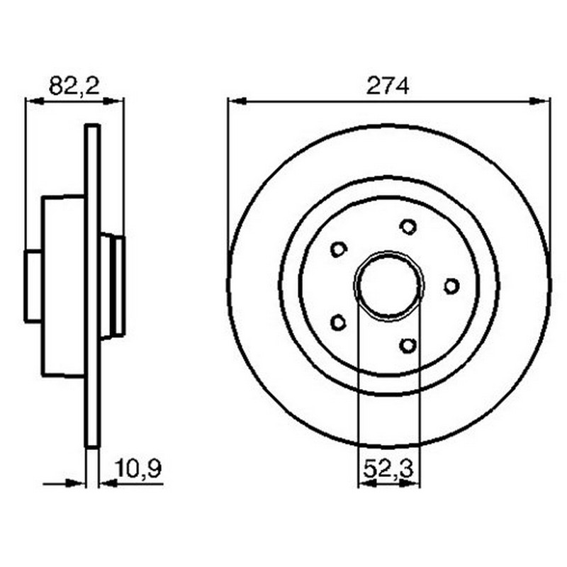 BRE-08.9792.17 Fren Diski Arka With Bearing Kit Renault