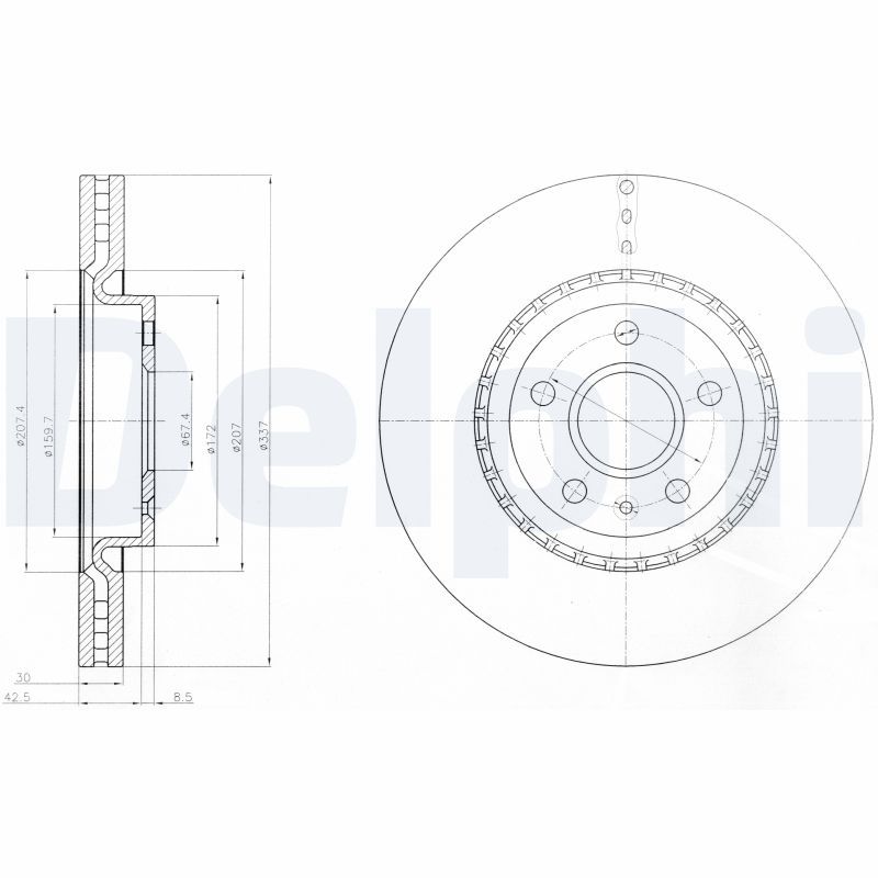 AYD 51631 Opel Insignia A 2008-2017 Sol-Sağ Ön Fren Disk