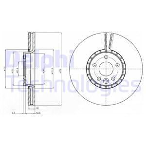 BOS-0986479621 Fren Diski On (Volvo  S60 Ii S80 Ii V60 V70 Iii Xc70 Ii Ford Galaxy S-Max 06-14)