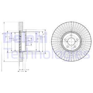 BRE-09.A870.14 Fren Diski On Havali (316-5)-(Subaru  Forester  2.0  2013/ Legacy  2.0  05/09 Outback  2.5 3.6  )