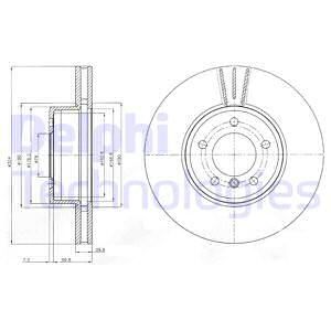 TRW-DF4361 Fren Diski ( Bmw 5 Seri E60 On  2002-2010 ) Otom. Takim