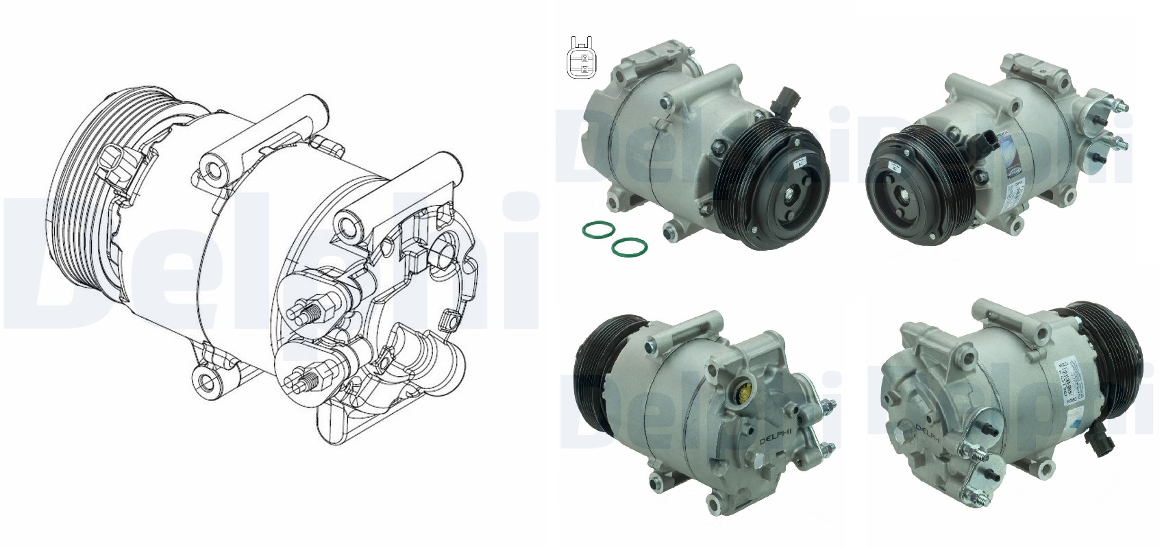FOR-AP31 19D629 BB N Kompresor Komple Ford Focus (C346) 2011-2015
