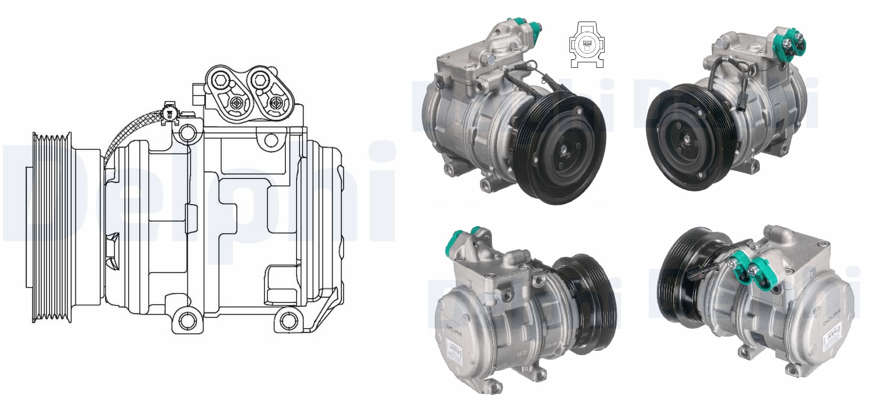 MND DC0K2KB61450 Klima Kompresörü Oem Doowon Tucson/Sportage D4ea