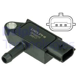 DEL-DPS00015 Egsoz Basinc Sensoru  Dpf Sensoru  ( Nissan  Qashqai 1.5 Dci 07- / Juke 1.5 Dci 10- / Note 1.5 Dci 06- / X-Trail 2.0 Dci 07-/ Renaul
