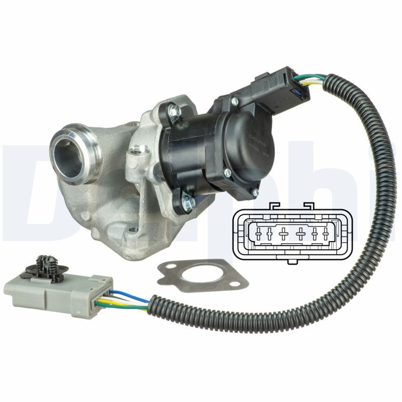 ZEGR1029 Egr Valfi Kablolu Ford Focus Ii 1.6 Tdci 2004-2011 / C-Max I 1.6 Tdci  2007-2011 (Gpda-Gpdb-Gpdc-Hhda-Hhdb-G8da-G8db-G8dd-G8de-G8df) / C30 1.6 D 2006-2012 / V50 1.6 D 2004- (D4164t)