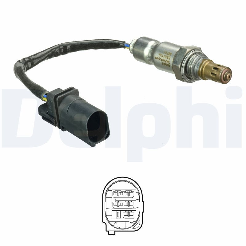 DEL-ES21106-12B1 Oksijen (Lambda) Sensoru 207 208 308 3008 508 5008 Partner Tepee Ds3 Ds4 Ds5 1.6 Hdi Opel Combo Astra G 1.6