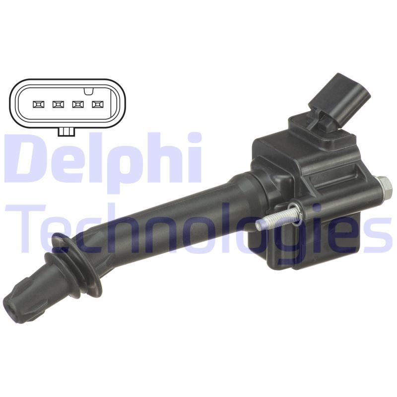 DEL-GN10796-12B1 Atesleme Bobini Astra J-Astra K-Insignia A-Insignia B 12v 4-Kutuplu A16xht-D16sht-B16sht