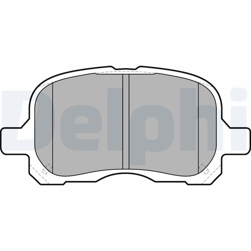 BP1652-00 Fren Balata On Toyota Corolla (_E11_) 1.4i 1997-2002 / Corolla (_E11_) 1.6i 1997-2002 / Corolla (_E11_) 2.0 D 1997-2002 / Corolla (_E11_) 2.0 D-4d 1997-2002