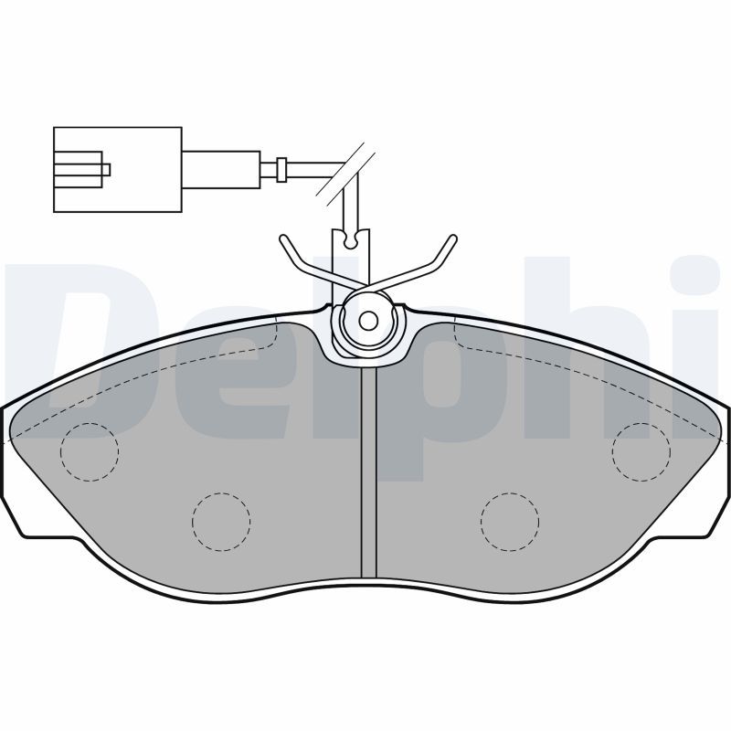 DEL-LP1748 Fren Balatasi Ikaz Fisli Citroen Fiat Peugeot Jumper Relay Ducato Boxer 1999 - 2006