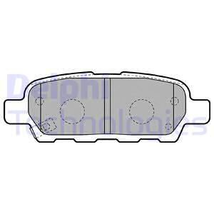 DEL-LP1807 Fren Balatasi Arka Koleos Xtrail 2.0 2.2dci 01=> Infiniti Fx35 3.5 03=> Fx45 4.5 03=> Grand Vitara 2