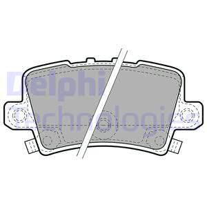 DEL-LP1971 Balata Fren Arka-(Honda  Civic 07/11  Hb /Civic 2012//  Hb  )