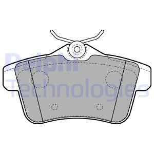 DEL-LP2180 Fren Balatasi Arka  Peugeot P3008 09>16 P5008 09>17 P508 10>18 P308 Gti-Rzc 10>14 Citroen C4 09>16 D
