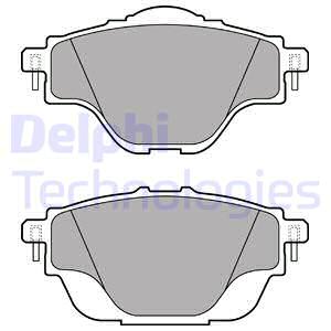 DEL-LP2509 Fren Balatasi Arka Astra L-Grandland-C4 Grand/Spacetourer-C5 Aircross-P508-P5008-P308-P3008-Ds4-Ds7