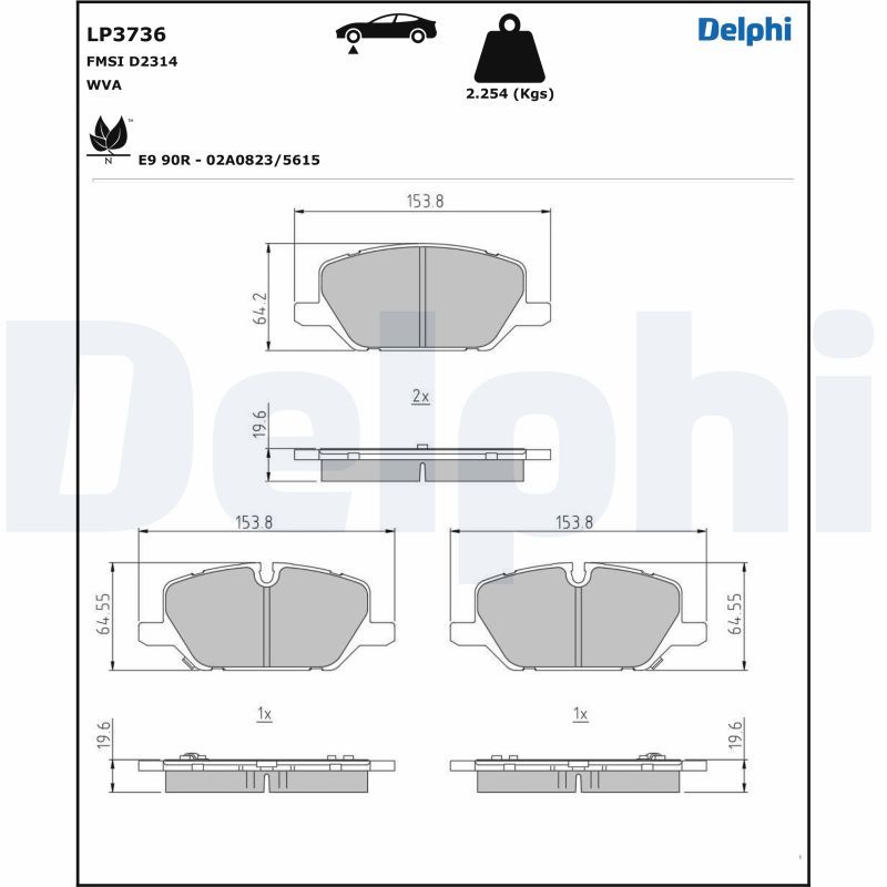 L10-1500 Fren Balata On Ikazli Opel Insignia B 1.5t - 1.6 Cdti - 2.0 Cdti - 2.0t 17 Jant 2017-