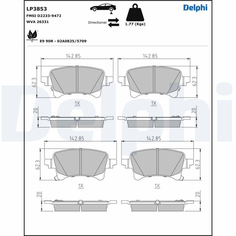 05P2360 Fren Balata Arka Jeep Wrangler 2021-