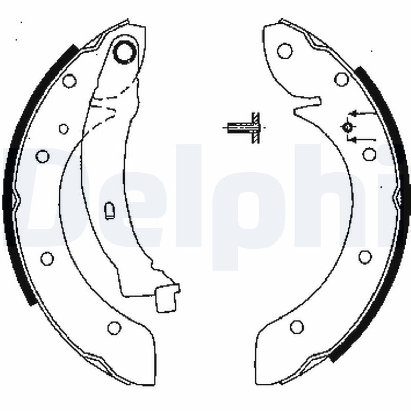 DEL-LS1838 Fren Pabucu Renault Espace Megane Scenic Scenic 1996 - 2003