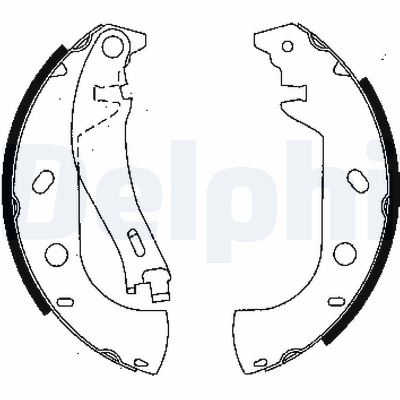 WBS1146 Fren Pabuc Balata Arka Levyeli 227,6x42 Fiat Marea Weekend 1.6 16v - 2.0 20v 1999-2007 / Palio Weekend 1.2 - 1.4 - 1.6 1996-2005