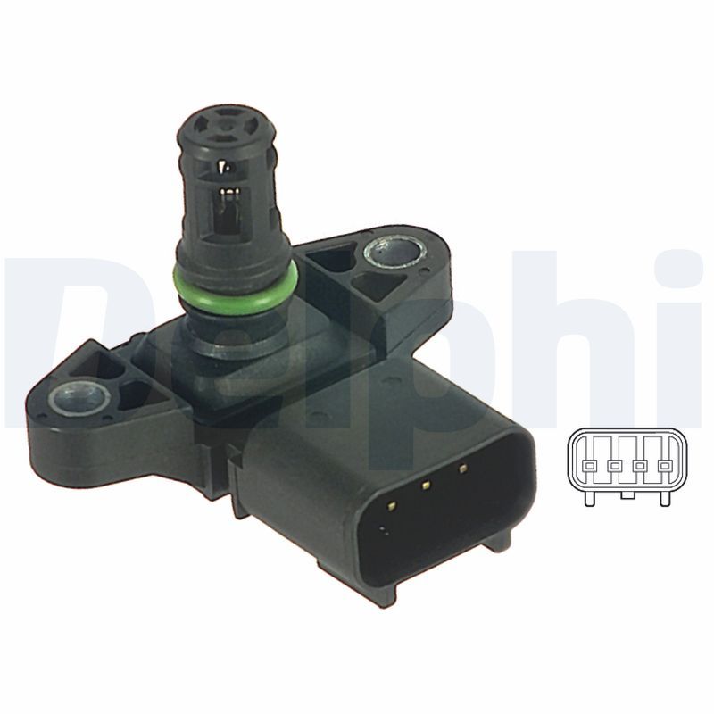 DEL-PS10122 Hava Basinç Sensörü ( Map ) Ford  Mondeo 2.0 Dizel 01-06 Transit V184 125 Ps 2.0 01-06 Transit V184 2.4 01-06 )