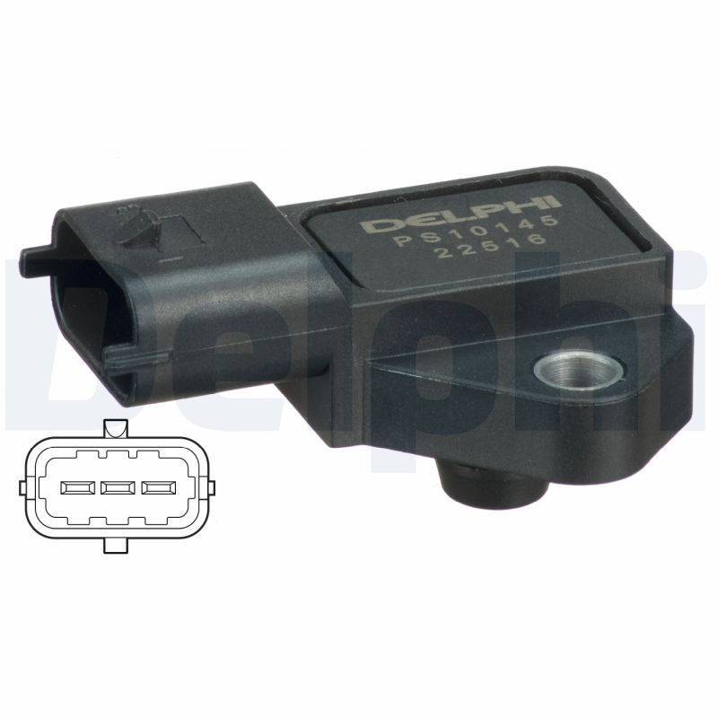 DEL-PS10145 Map Sensoru (Opel  Corsa C - Astra G -H 1.7cdti )