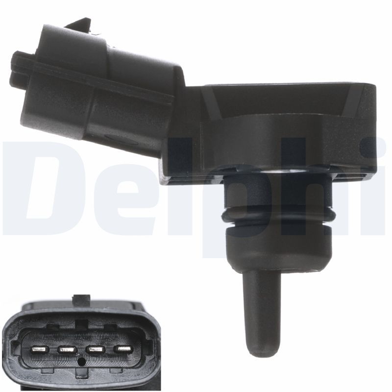 DEL-PS10221 Map Sensoru (Hyundai  Accent Blue 11/ / I10 / I20 / I30 12/ / Ix35 / Elantra 11-/ / Kia  Cerato 10-/ / Ceed 12/ /Rio 11/ / Soul 09/