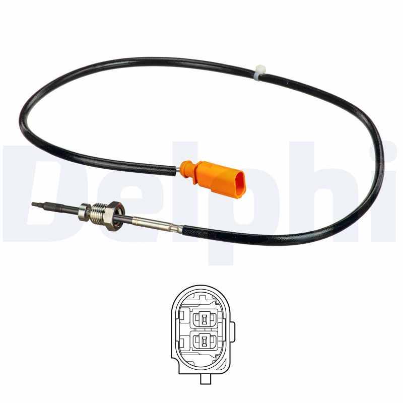 PIE-7.08369.04.0 Sicaklik Sensoru-Partikul Sonrasi-Turuncu (Vw Golf 07-14  Audi A3 09-13  Seat Leon 06-13) Cbda-Cbdb